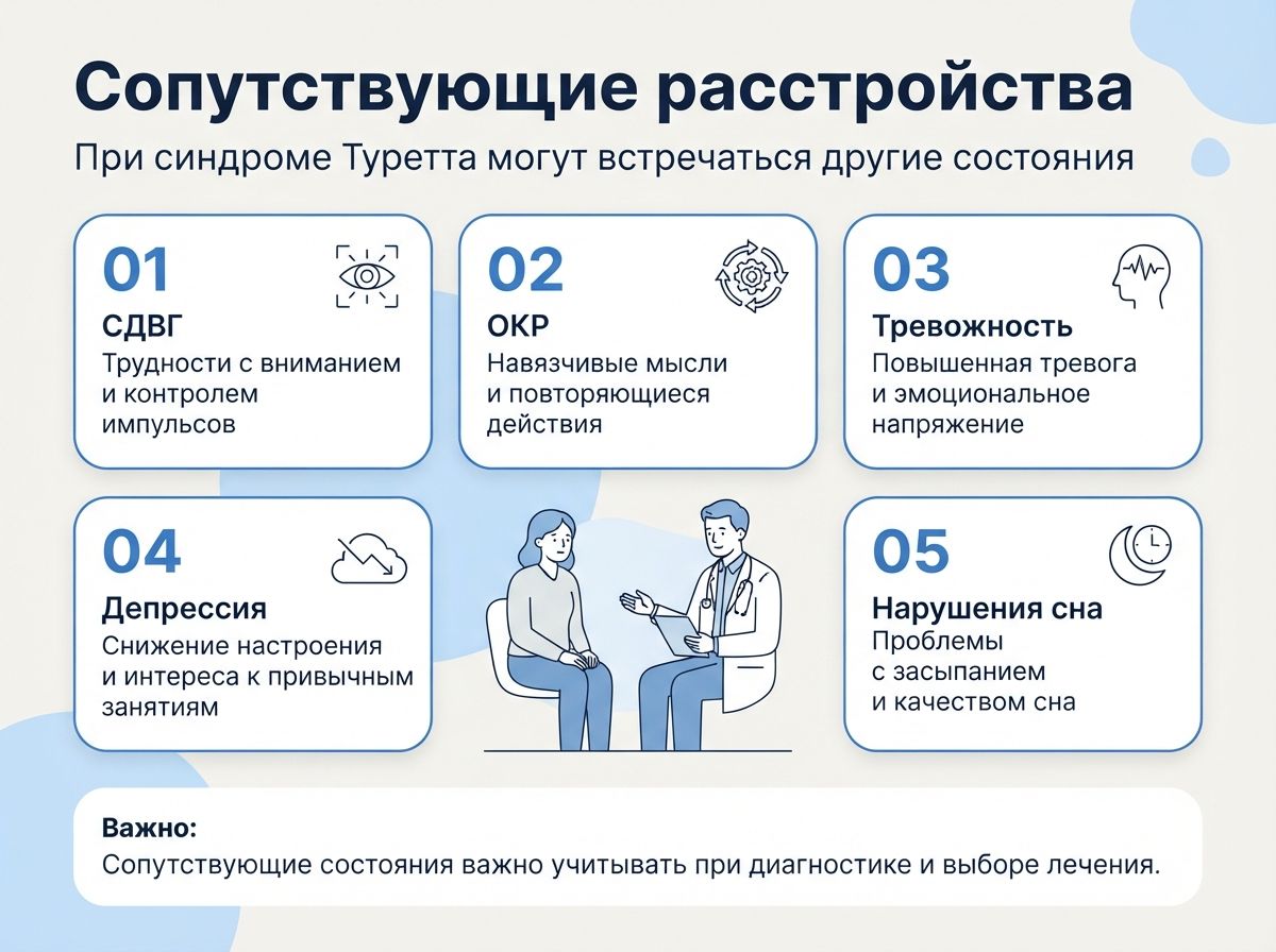Лечение синдрома Туретта в Слюдянке инфографика
